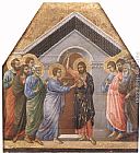 Duccio Di Buoninsegna Famous Paintings - Doubting Thomas